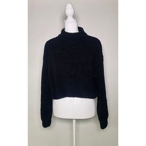 By the Way Black Chunky Black Crop Sweater Women’s Size M from Revolve